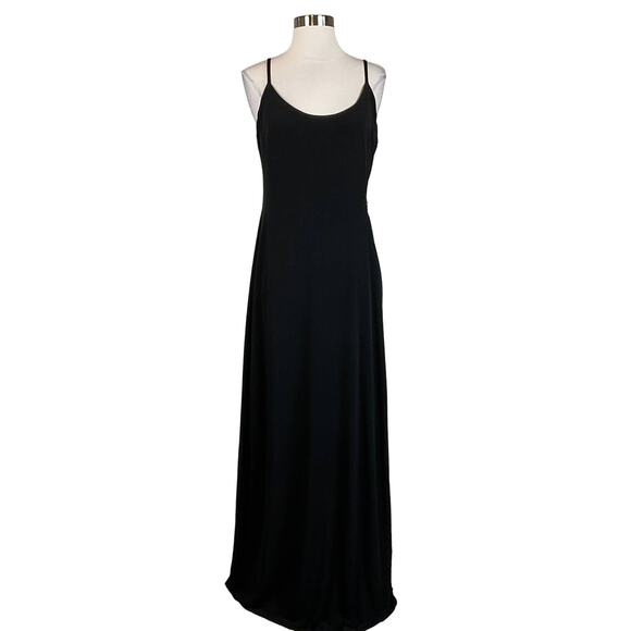 AQUA Women's Formal Dress Size 14 Black Cut Out Sleeveless Long Evening Gown - Picture 1 of 11